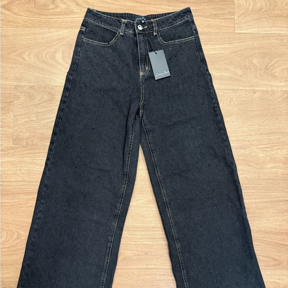Black Relaxed Fit Full-Length Jeans